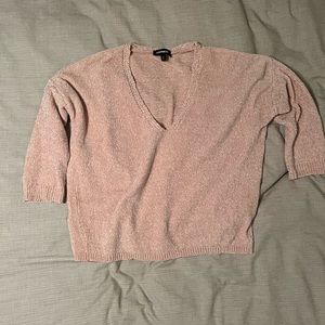 Slouchy Pink Express Sweater